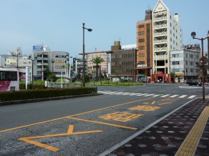 View from train station